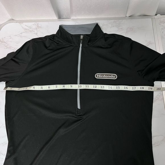 Elevate NINTENDO Women’s Medium Black 1/2 Zip Pullover Active Top Rare Game Fan - Picture 10 of 16